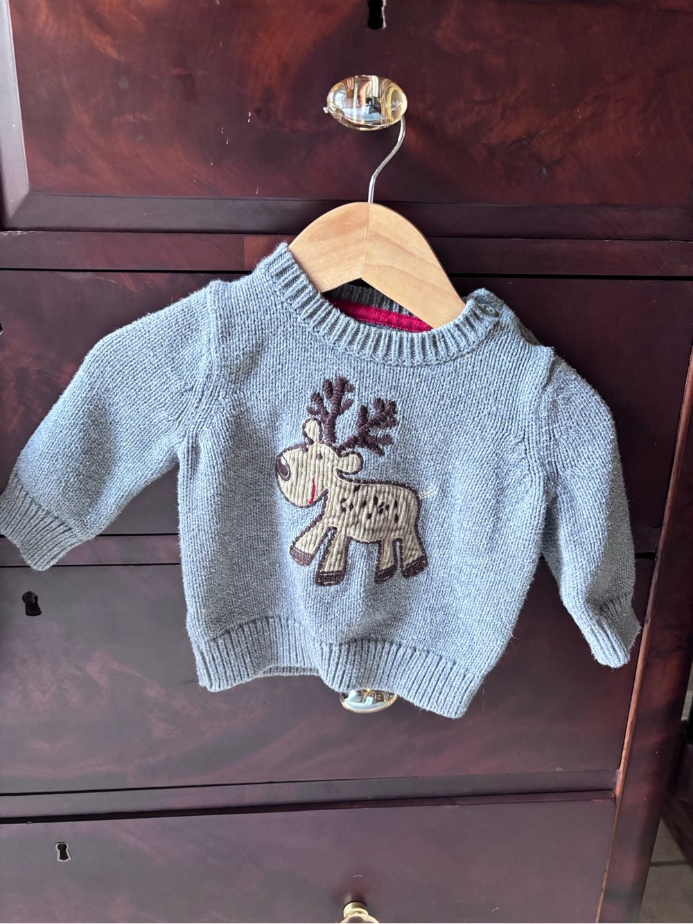OshKosh B'gosh Gray Knit Baby Sweater